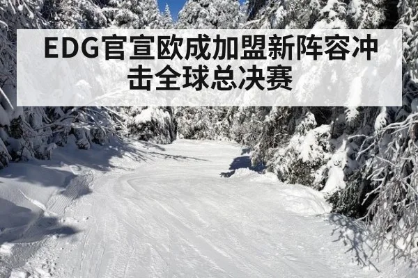 EDG官宣欧成加盟新阵容冲击全球总决赛